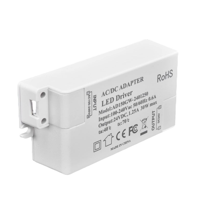 30W DC 24V ABS LED Driver Power Supply For Cabinet Puck Lights - Image 4