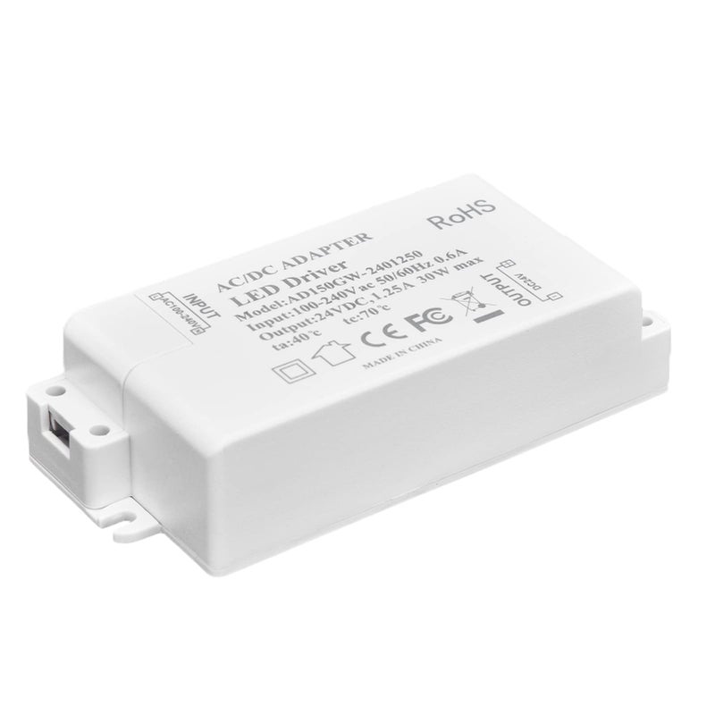 30W DC 24V ABS LED Driver Power Supply For Cabinet Puck Lights - Image 2