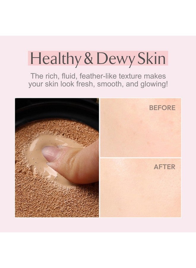 LA MUSE Correct Care Complete Cushion(1 Refill Included) | Long-Lasting, Natural Tone-Up, Moisture Foundation For All Skin Types | Lightweight, All-Day Full Coverage | Korean Cushion Foundation - Image 3