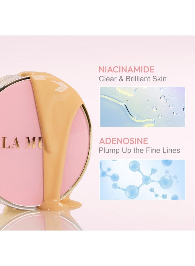 LA MUSE Correct Care Complete Cushion(1 Refill Included) | Long-Lasting, Natural Tone-Up, Moisture Foundation For All Skin Types | Lightweight, All-Day Full Coverage | Korean Cushion Foundation - Image 2