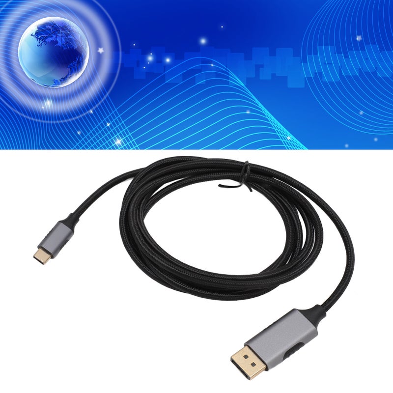USB Type C to DisplayPort 1.4 Cable Professional 8K 60hz 10Gbps Aluminum Housing Type C to DisplayPort 1.4 Cable for Laptop Mobile Phone 5.9ft - Image 2