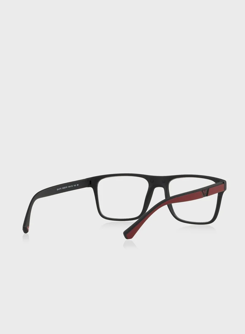 EMPORIO ARMANI 0Ea4115 Full Frame Rectangle Sunglasses