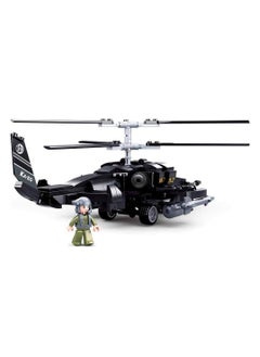 Sluban Sluban - Model Bricks Black Shark Combat Helicopter 330 Pieces - M38-B0752  - Image 3