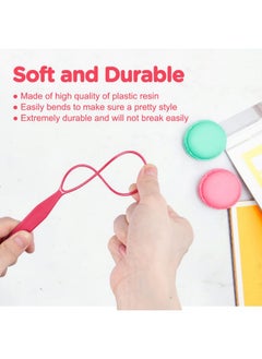 TsMADDTs Topsy Hair Tail Tools Settsmaddts Hair Braiding Set 8 Pcs Topsy Tail Tools 8 Pcs French Centipede Braiders For French Twist Plait Ponytail 10 Pcs Black Hair Ties Bulk  - Image 5