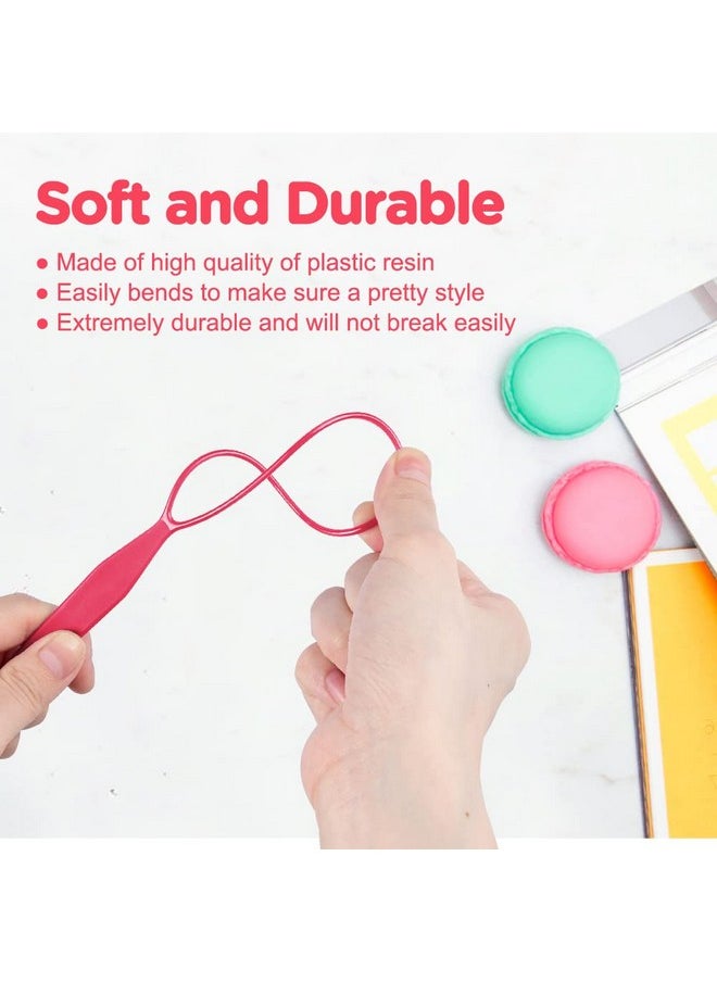 TsMADDTs Topsy Hair Tail Tools Settsmaddts Hair Braiding Set 8 Pcs Topsy Tail Tools 8 Pcs French Centipede Braiders For French Twist Plait Ponytail 10 Pcs Black Hair Ties Bulk  - Image 5