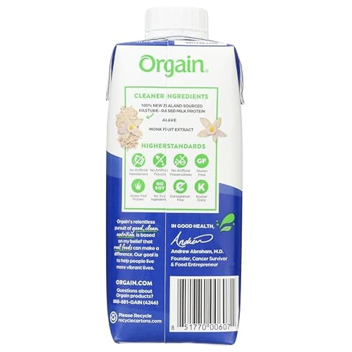 Orgain Whey Protein Shake Vanilla Bean, 11 oz - Image 4