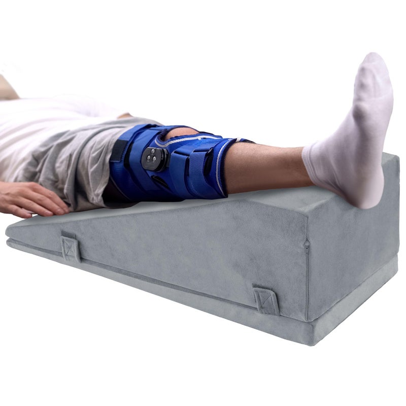 ROYALAY Leg Elevation Pillows for After Surgery, Adjustable Height Knee Surgery Recovery Equipment, Knee Replacement Recovery Aids for Hip Ankle Pain Relief Patent Pending, Single Leg - Image 1