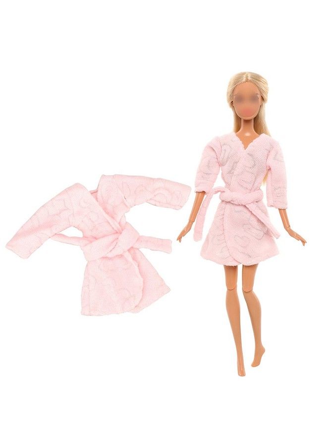 Barwa بيجامات الدمى ملابس نوم ملابس نوم متوافقة مع دمية فتاة مقاس 11.5 بوصة (وردي) - Image 1
