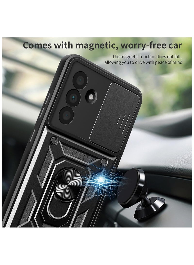 samsung a56 Shield Full Protection Case With Metal Ring &Slide Camera Cover For samsung a56  - Image 2