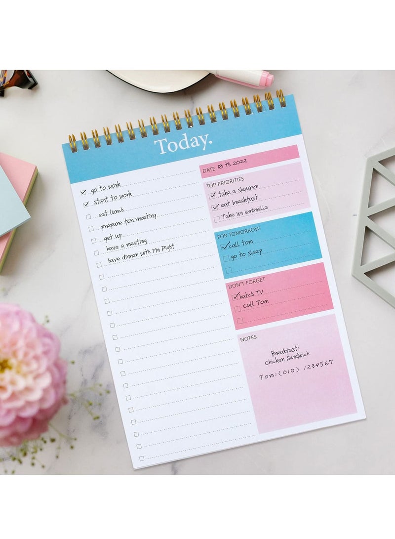 XiuWoo To Do List Notepad, Weekly Agenda Planning Pad, Office Supplies Checklist Productivity Note Pad for Work and Personal Organized - Image 5