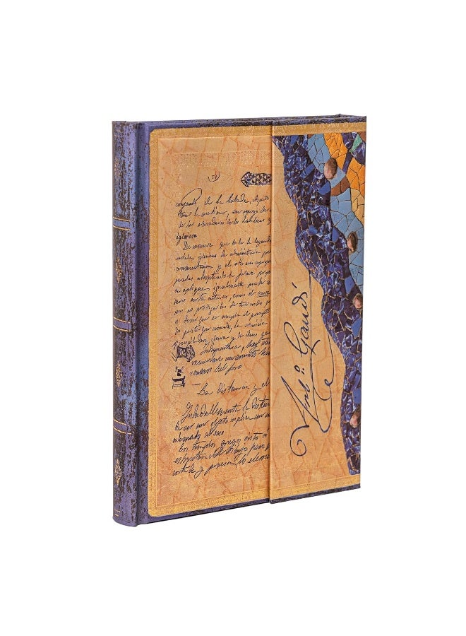 Gaudi, The Manuscript of Reus (Embellished Manuscripts Collection) Midi Unlined Hardback Journal (Elastic Band Closure)