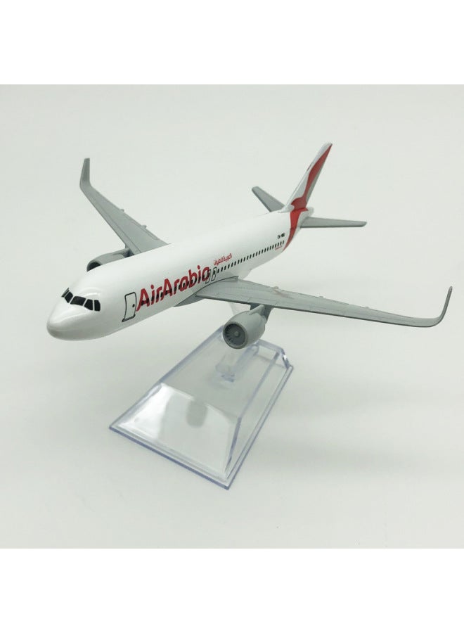 نموذج طائرة من سبيكة 16 سم الطيران العربي 320 في الخارج جيد بيع المنتجات المصنعة نموذج المبيعات اللون: أحمر - Image 3