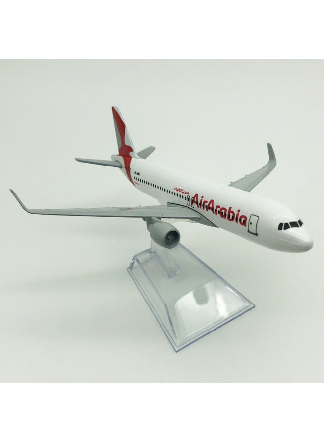 نموذج طائرة من سبيكة 16 سم الطيران العربي 320 في الخارج جيد بيع المنتجات المصنعة نموذج المبيعات اللون: أحمر - Image 4