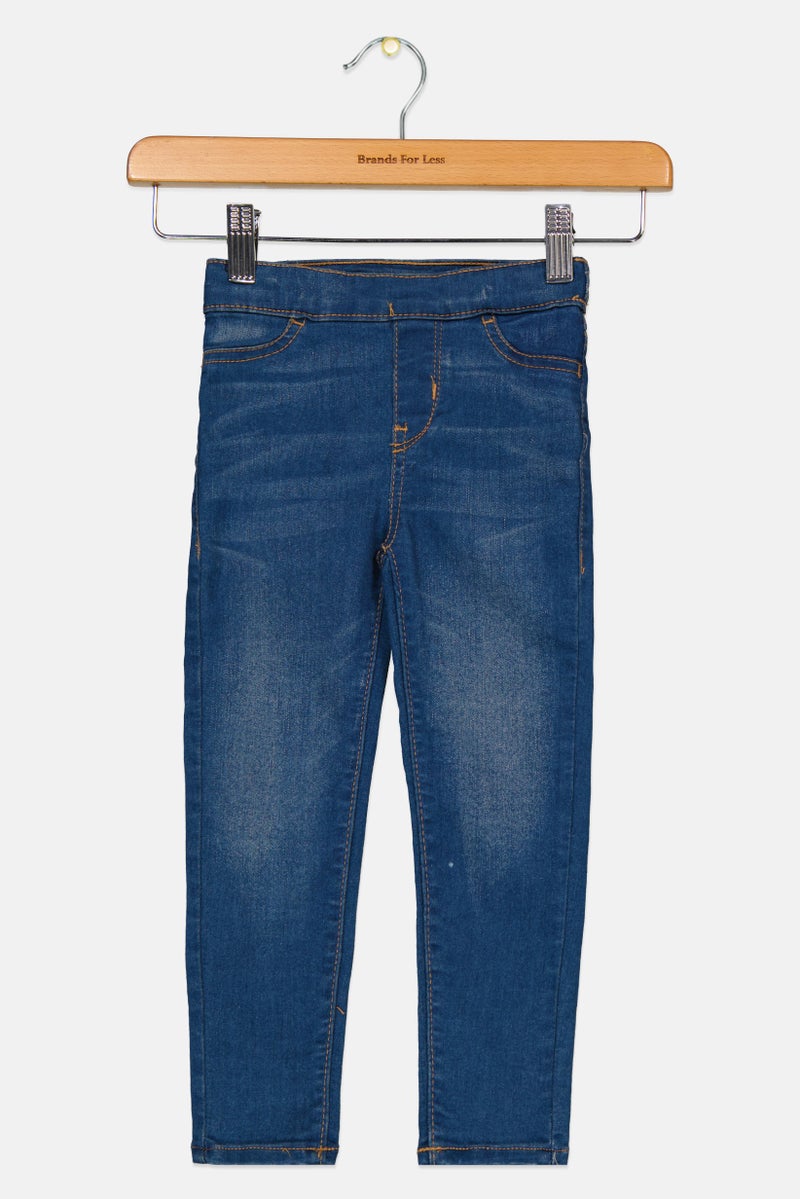 Levi's Toddlers Girl Washed Stretchable Jeans, Blue  - Image 1