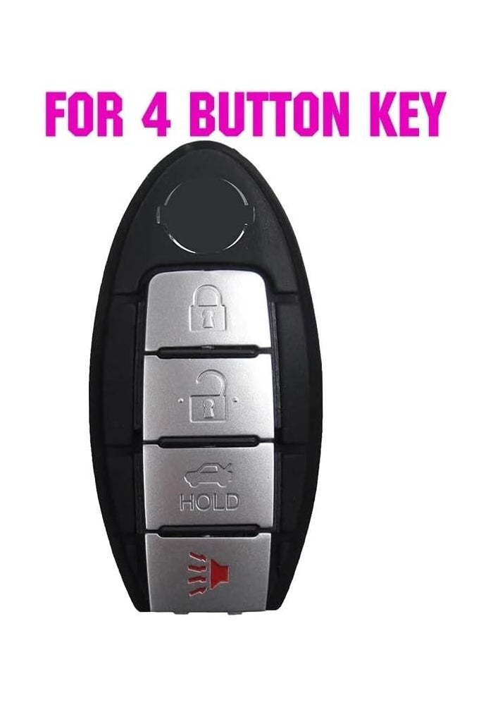 QASULER Silicone Key Case Cover for Nissan Models - Image 2