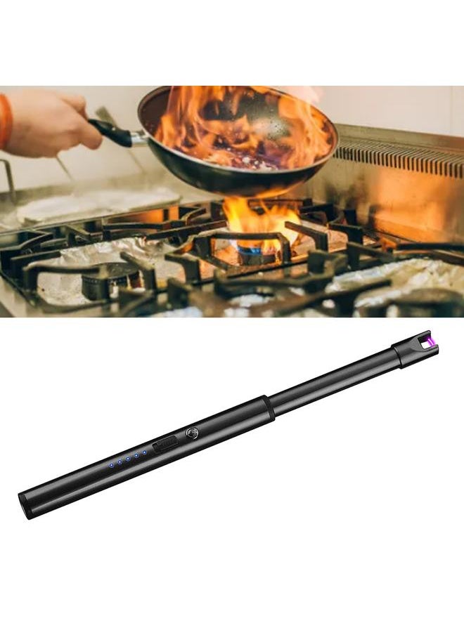 Thoraya - Arc Lighter Efficient Firing Versatile Portable Windproof Rugged Pulse Lighter for Outdoor Kitchen Ice Black - Image 1