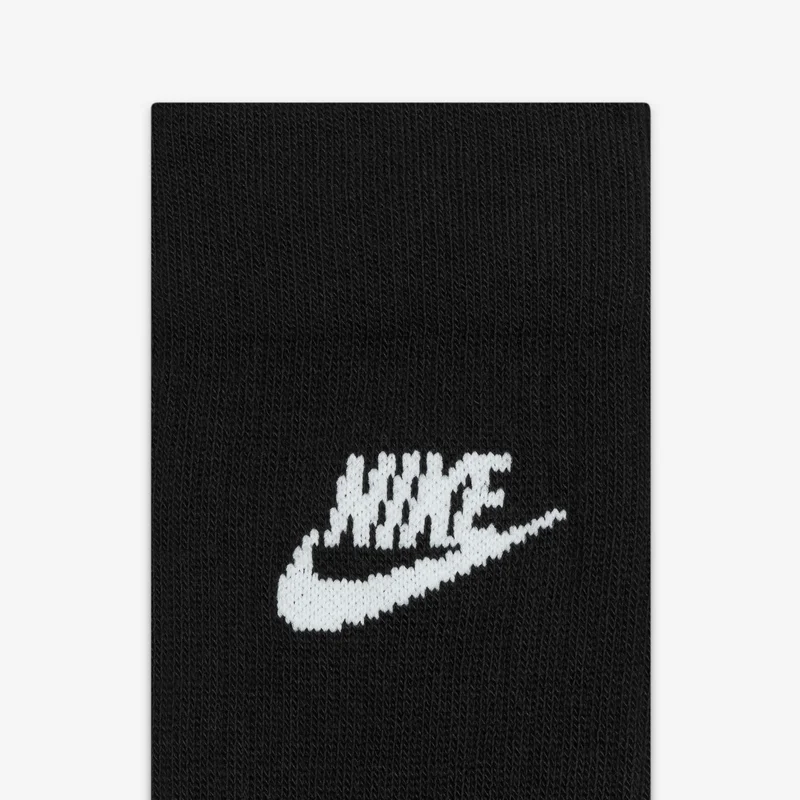 Nike Black Sportswear Everyday Essential Crew Socks (3 Pairs)  | Best Price UAE