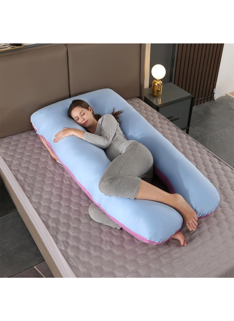 Bluejw U-Shaped Full Body Pregnancy Cotton Pillow 80x155cm  - Image 1