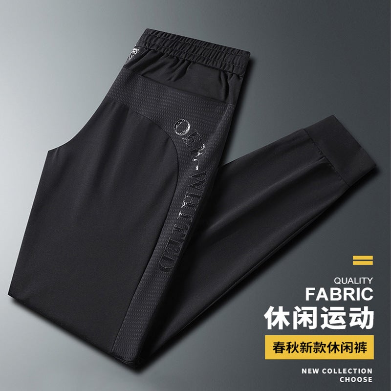 Factory Popular Printed Ice Silk Pants Summer Quick-Drying Breathable Live Sports Outdoor Youth Casual Pants Straight Drawstring - Image 2
