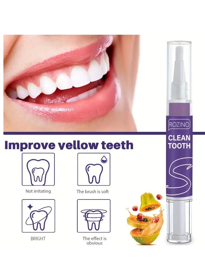 روزينو قلم تبييض الأسنان ، سهلة الاستخدام ، محمولة ، تنظيف عميق للعناية بالفم ، أساسيات الحياة اليومية المنزلية - Image 4
