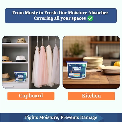 Homestrap Moisture Absorber Box 600ml (Pack of 2) | Dehumidifier Humidity Absorber For Wardrobe, Drawers, Room And Car |Fight against Moisture, Mould, Fungus (Classic|Box) - Image 5
