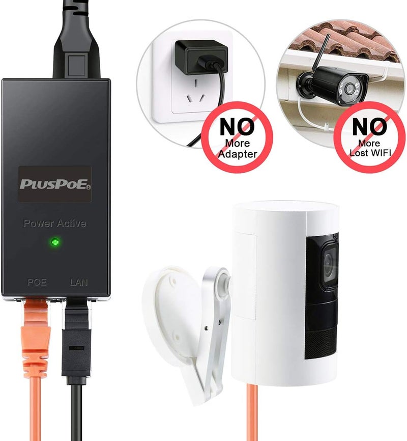 PLUSPOE 24V Gigabit Passive PoE Injector Adapter 24W for Ubiquiti and Mikroik 24 Volt PoE Devices, Replacement for Ubiquiti POE-24-24W-G, POE-24-12W-G, TP-Link TL-PoE2412G - Image 4