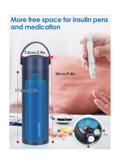 Leng Ke Stainless Steel Insulin Cooler Travel Case with TSA-Approved Ice Pack - Medication Refrigerated Box for Diabetic Supplies, Insulin Pens and Pills  - Image 3