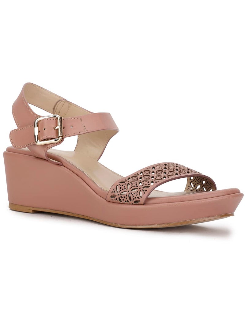 Bata Audrey Sandal Women's Rose Gold Heels - 5 UK (6615555) - Image 1