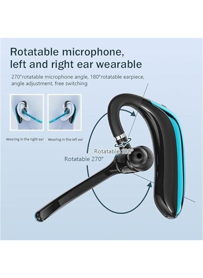 Generic - Trucker Bluetooth Headset Wireless Bluetooth Earpiece with Microphone ENC Long Battery Life Waterproof Earpiece Hands Free Headset Cell Phone Ear Pieces for Office Business Driving Work HD Phone Calls - Image 1