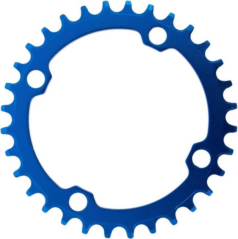 YBEKI Pro-Grade 104BCD Chainring (30-52T) CNC 7075-T6 Aluminum Narrow-Wide MTB/Road Round Oval Bike Chainwheel | Shimano/SRAM 8-11 Speed Compatible | 573MPa Strength(Black/Red/Blue) - Image 2