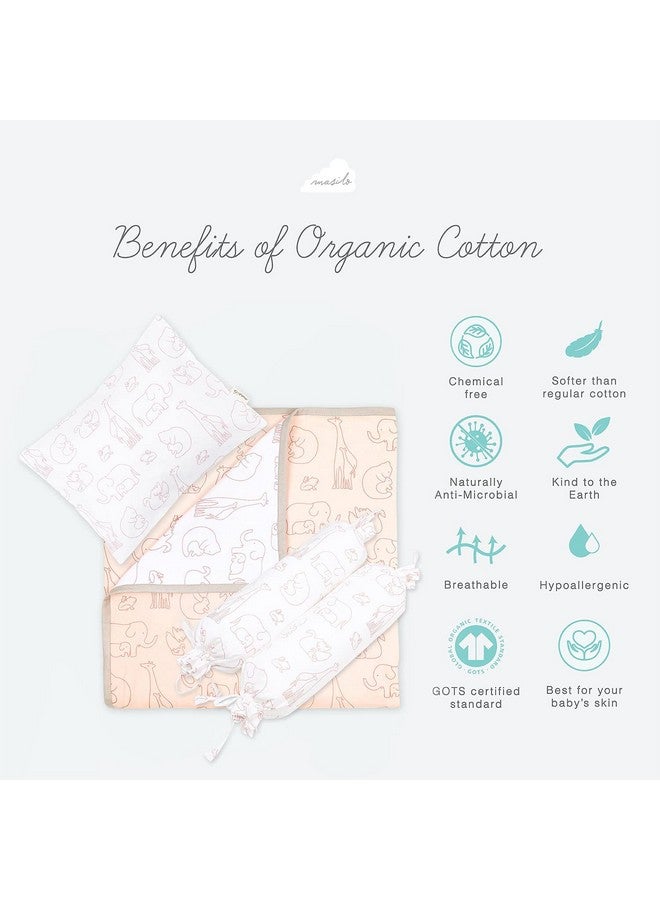 Masilo Organic Cotton Mini Crib Set Combo Includes Cot Bedding Essential For Infants, Soft & Comfortable Newborn Baby Gift - Be My Baby - Image 3