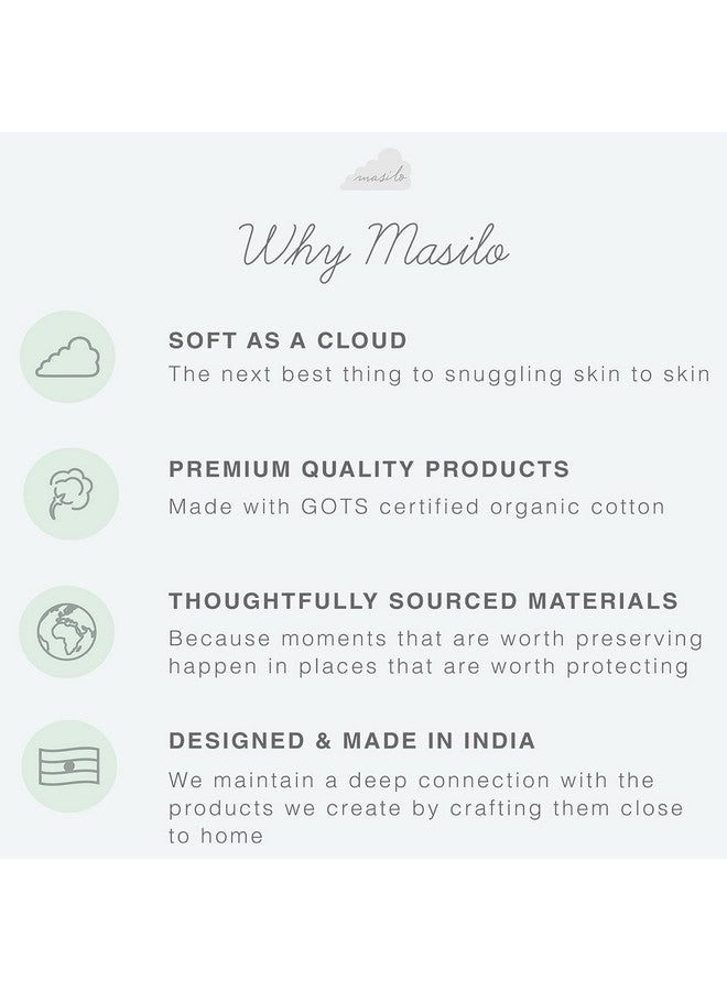 Masilo Organic Cotton Mini Crib Set Combo Includes Cot Bedding Essential For Infants, Soft & Comfortable Newborn Baby Gift - Be My Baby - Image 5