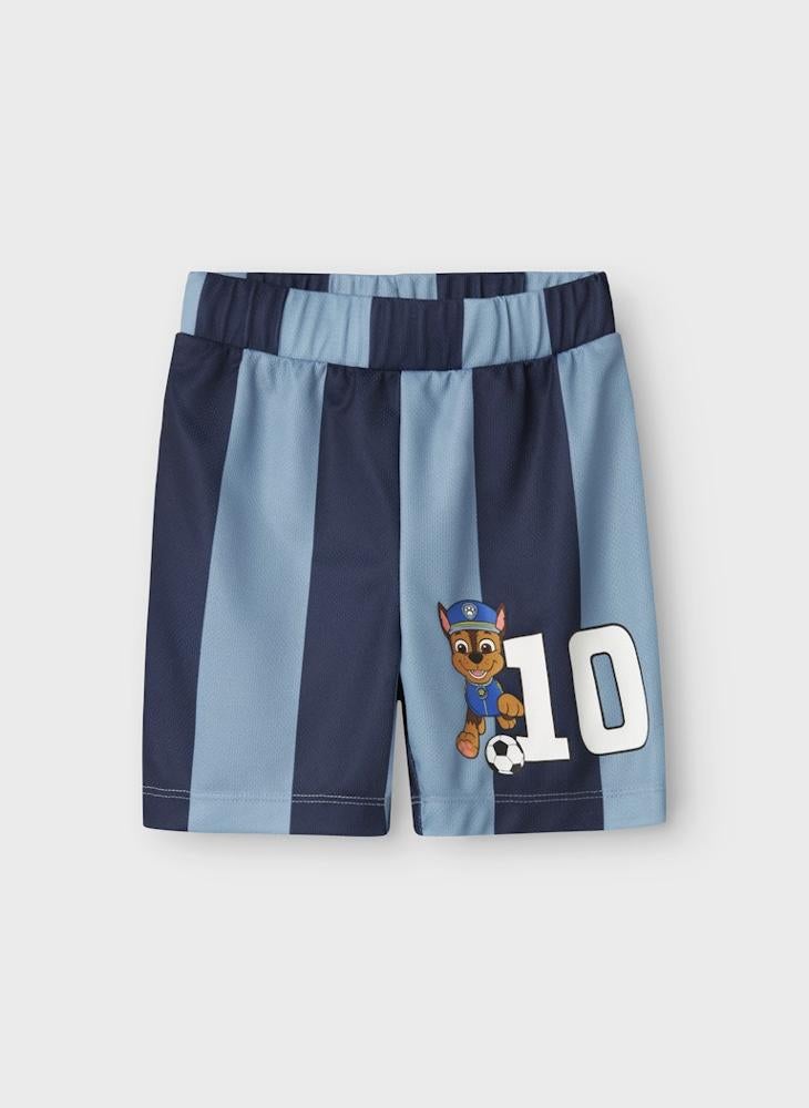 NAME IT Kids Nmmjakari Paw Poly Stripe Shorts  - Image 3