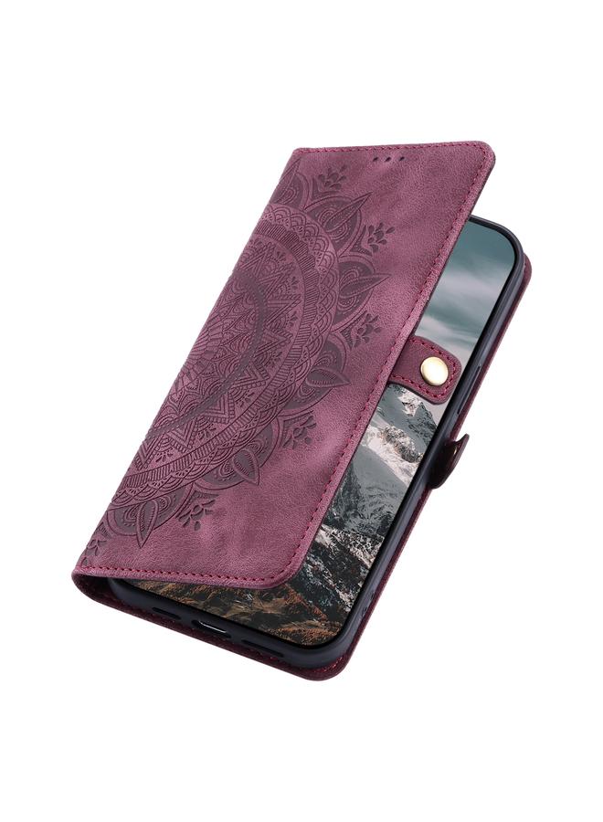 Zaboon Case For Honor X9b Skin Feel Totem Embossed Leather Phone Case - Image 5