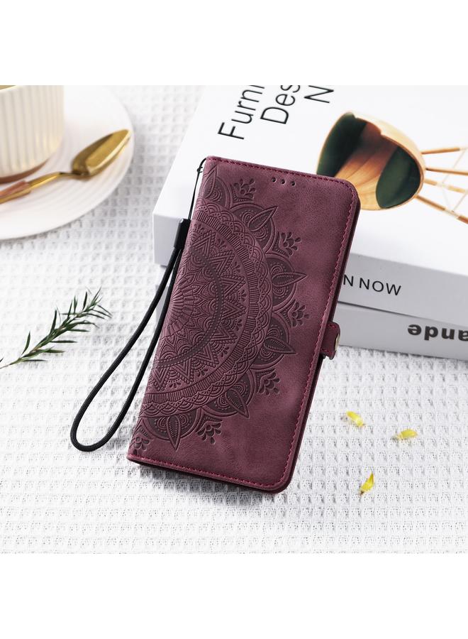 Zaboon Case For Honor X9b Skin Feel Totem Embossed Leather Phone Case - Image 2