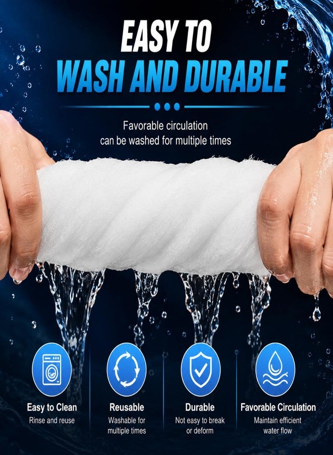 VAYINATO® NEMO 6-in-1 Biochemical Filter Cotton White Sponge | Premium Aquarium Filter Wool Media | Washable Filter Pad for Top, Sump, Internal & Canister Filters | Freshwater & Saltwater Tanks - Image 5