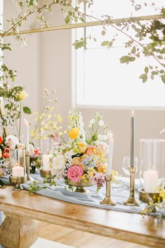 Accent Decor Finale Gold Metal Compote Bowl | Gold Compote Vase l Distressed Metal Vase l Indoor and Outdoor Compote for Any Event Decoration (8"x 5.25") (73386) - Image 4