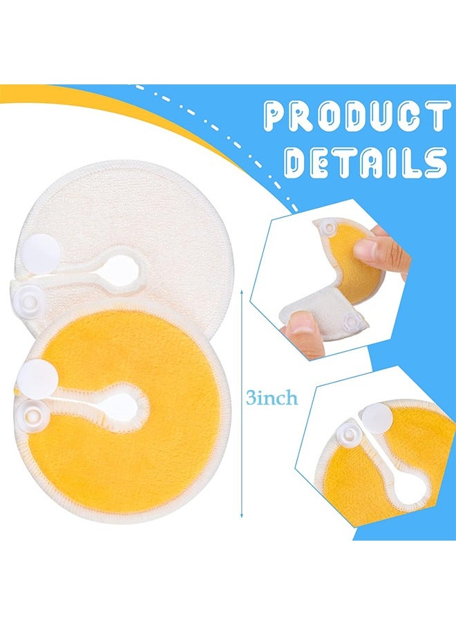 6 Pcs Nursing Pads, Reusable G Tube Button Pad, Abdominal Dialysis Feeding Tube Supplies (Six Color)