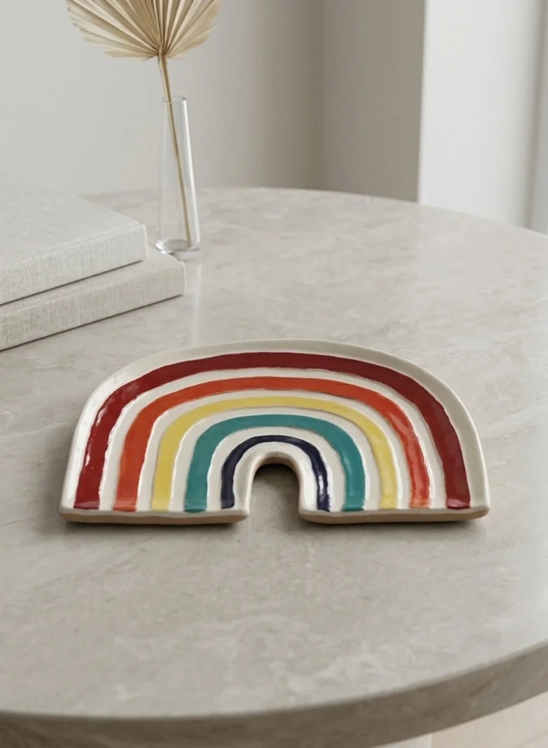 سوق الزعفران طبق  حجري ملوّن