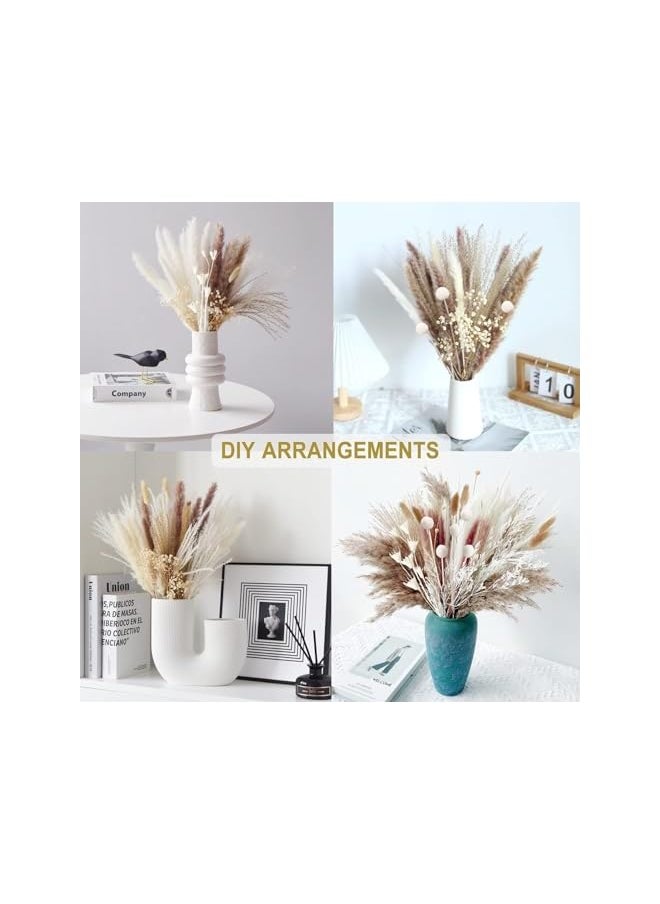 erorex Dried Pampas Grass Decor, 17 inch Pampas Grass for Wedding DIY Table Home Christmas Party Decorations (60pcs)  - Image 4