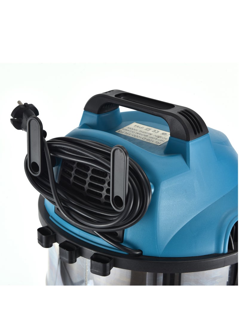 SONASHI 30L Wet & Dry Vacuum Cleaner - Multi Stage Filtration |  Strong Suction with Blow Function | Low Noise with Overheat Protection | Vacuum for Home/Office Use 30 L 1600 W SVC-9030D Silver - Image 5