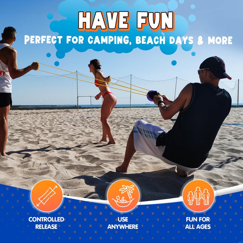 DIMROM Water Balloon Launcher Slingshot - Shoots Up to 500 Yards  3-Person Giant Slingshot with 222 Quick-Fill Water Balloons  T-Shirt Launcher  Potato  Snowballs  Outdoor Toy for Kids  Teens & Adults - Image 4