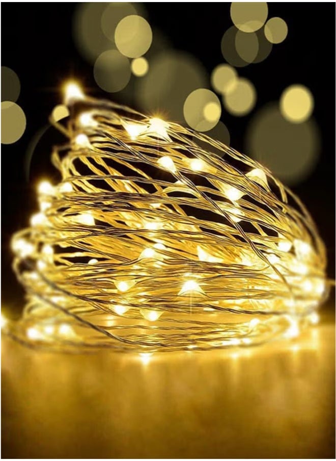 Generic LED Waterproof Battery Operated Fairy Twinkle String Lights Yellow(  - Image 1
