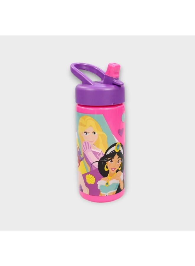 Stor Princesses Sports Water Bottle with Straw and Built-in Handle 410ml0