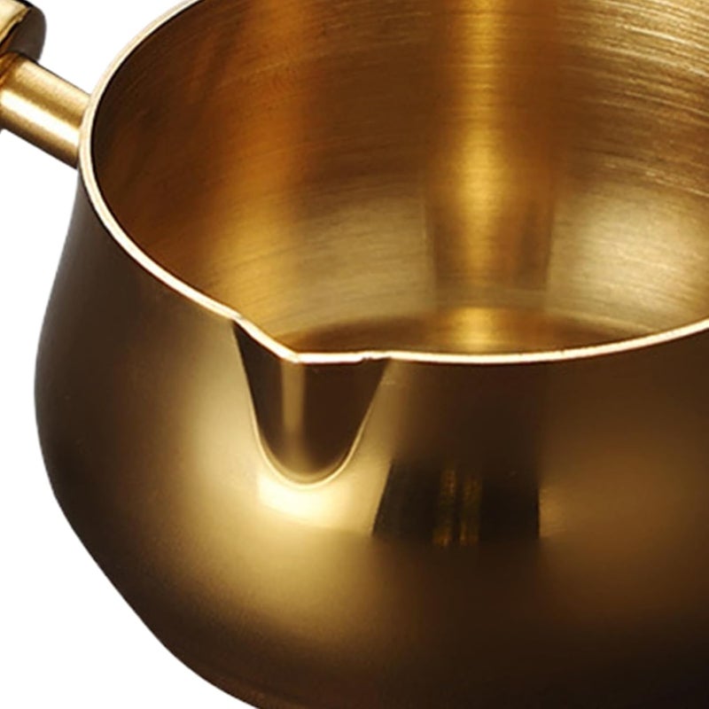 Sauce Pan Pot - Stainless Steel Small Handy Non Stick Saucepan, Cookware Milk Warmer Pot, Interactive Sturdy Easy O Clean Design, Perfect for Ketchup Soup Stew Coffee Butter 2.75×1.69 Inches - Image 5