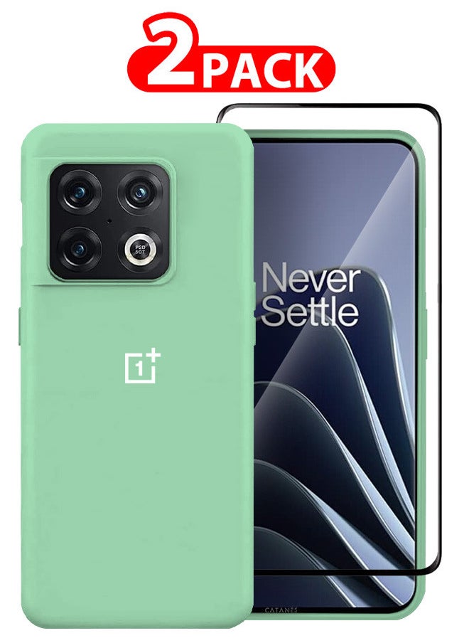 CATANES [for OnePlus 10 Pro] 2 Pack Case and Screen Protector Soft Slim Protective Case Scratch and Bump Resistant Cover  - Image 1