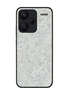 Stylizedd Rugged Black Edge Case for Xiaomi Redmi Note 13 Pro Plus, Slim fit Flexible Anti Drop Thin Cover-  Marble Texture White  - Image 1