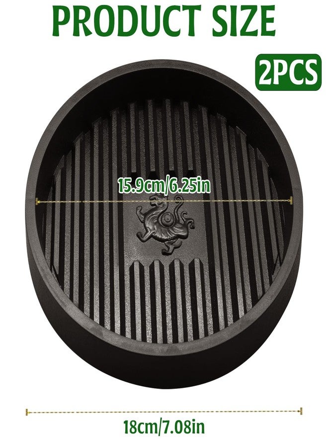 CANIPHA 2PCS Plunger Mat Toilet Holder Drip Tray Catches Drips Wicks Water from Plunger and Dries Quickly, Plunger Drip Tray Pads Air Drying Mat for Toilet Sink,Bathroom Plunger & Accessories - Image 2