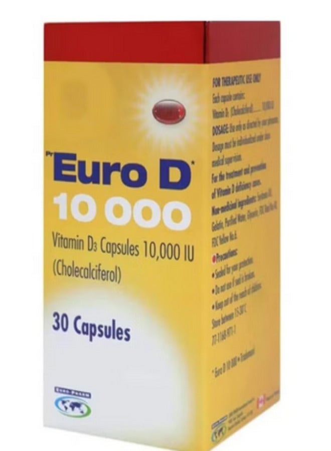 Euro Euro D 10000 Iu Capsules - 30'S