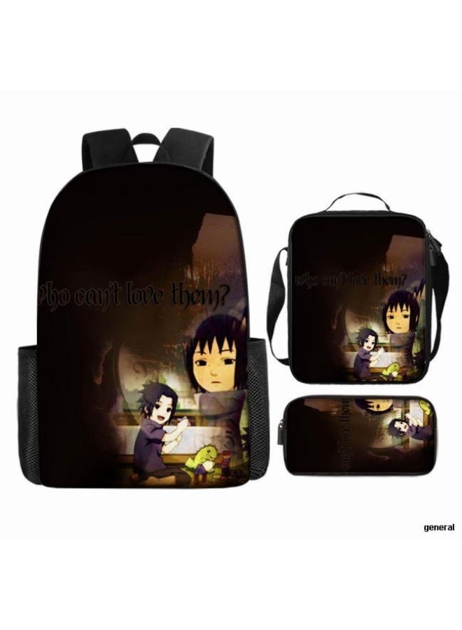 عام حقيبة ظهر مطبوعة بالرسوم المتحركة + مجموعة حقائب اليد + القلم، مجموعة حقائب عملية من ثلاث قطع (يمكن استخدام الطلاب والأطفال ونزهات الأصدقاء ورياضات تسلق الجبال وما إلى ذلك) - 19 - Image 1